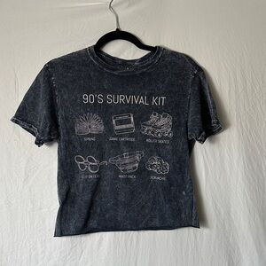 Fifth Sun Black 90's Survival Kit Graphic Tee